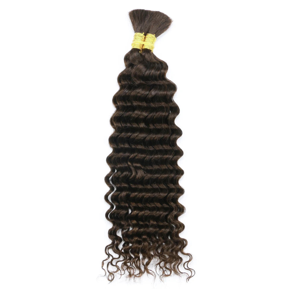 Brazilian Deep Wave Bulk Human Braiding Hair