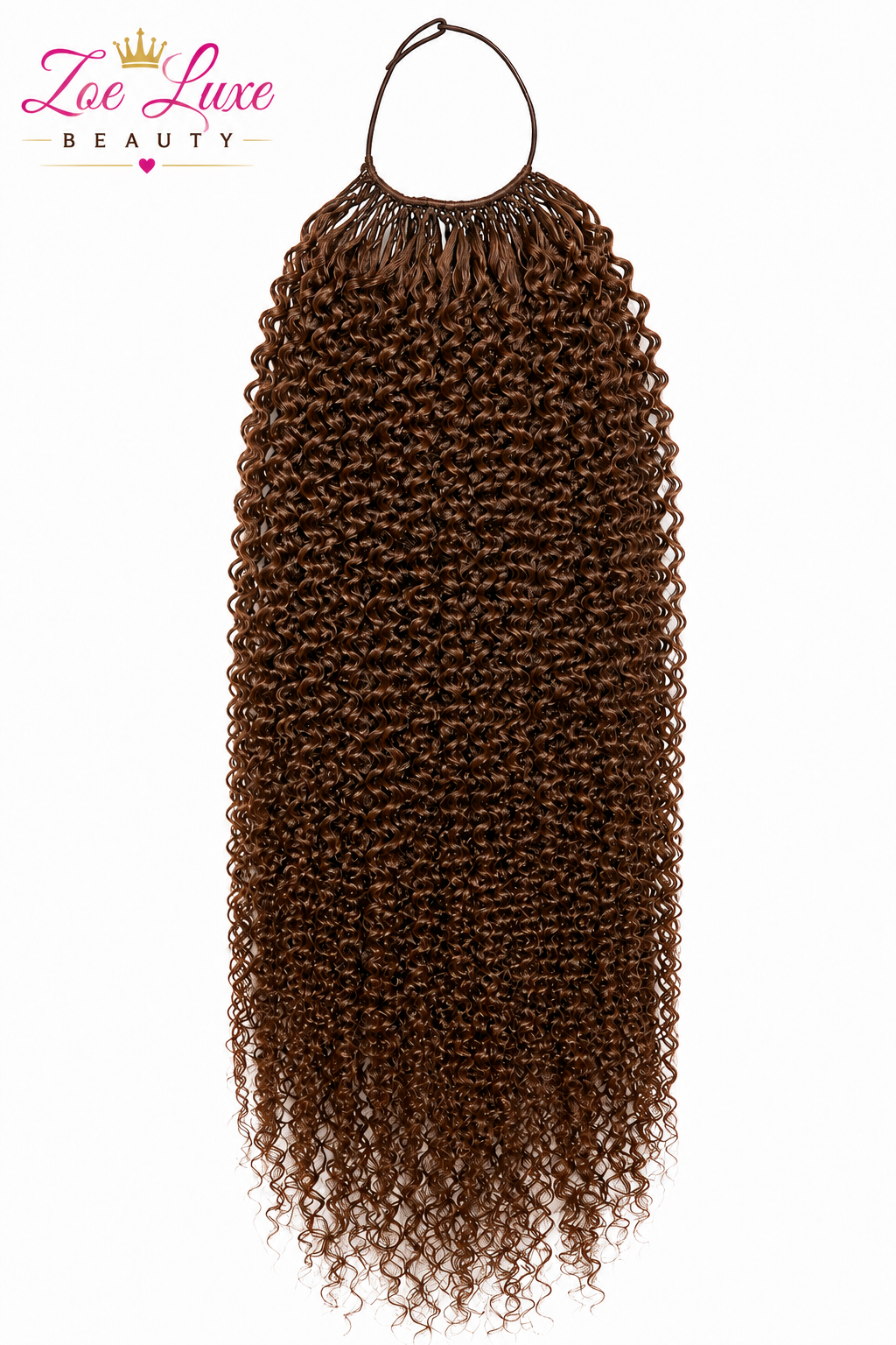 Brown Kinky Curly Crochet Hair