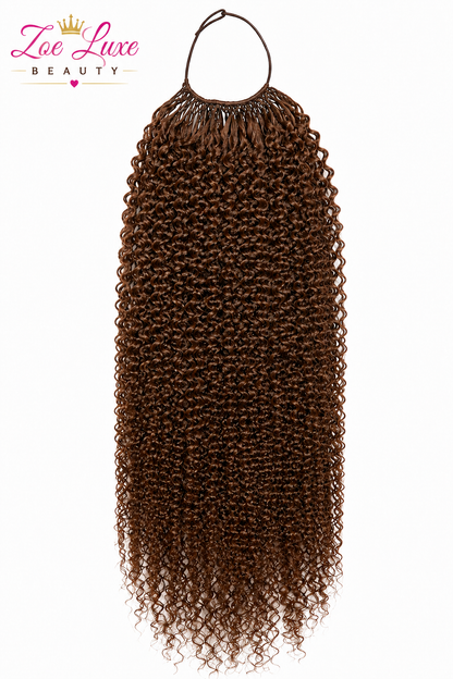 Brown Kinky Curly Crochet Hair
