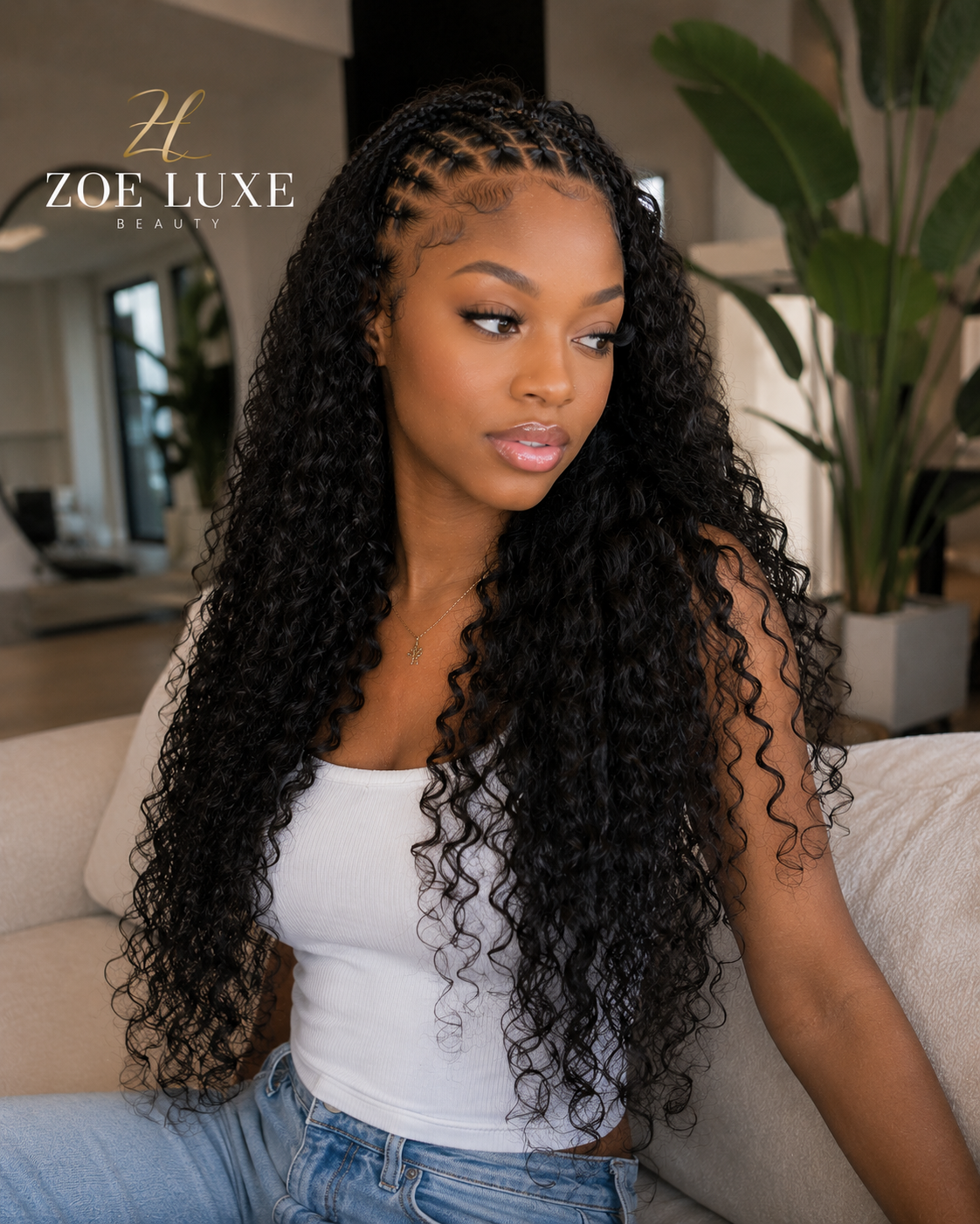 Raw Indian Curly Bulk Human Hair Extensions