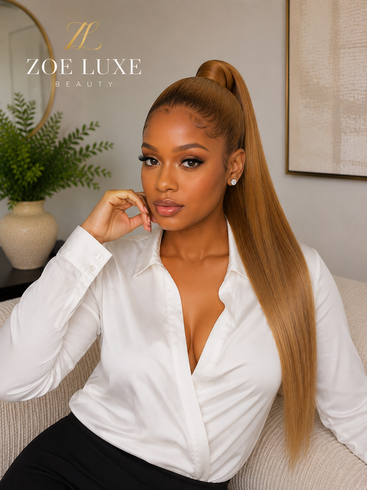 Honey Blonde Ponytail
