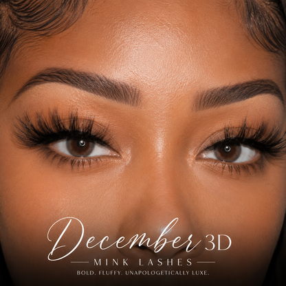 December 3D Mink Lashes 25mm