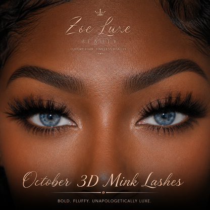 October 3D Mink Lashes 25mm