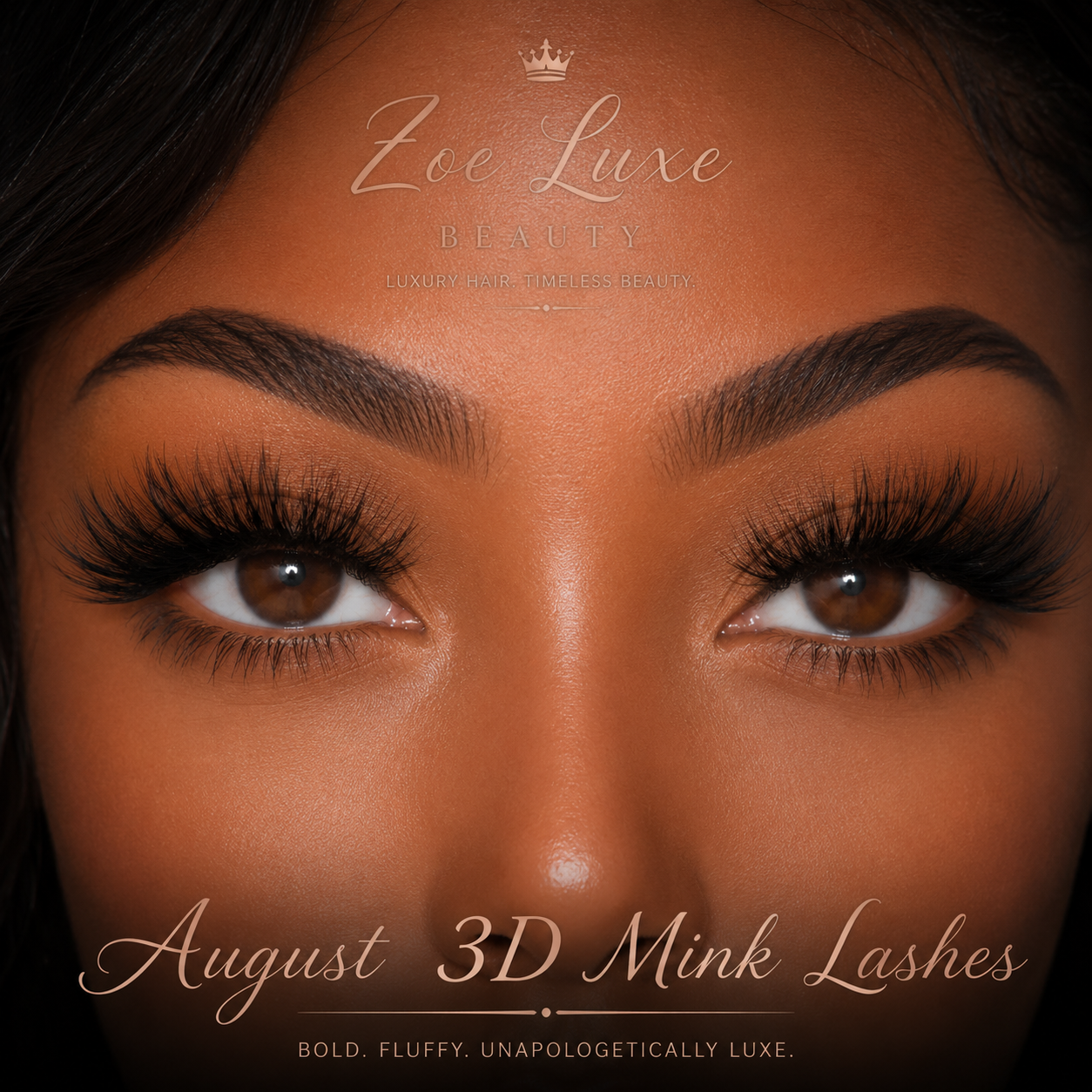 August 3D Mink Lashes 25mm