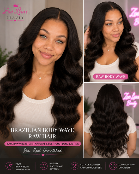 Brazilian Body Wave Raw Hair