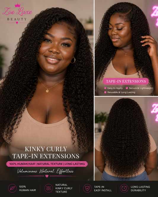 Kinky Curly Tape-In Extensions