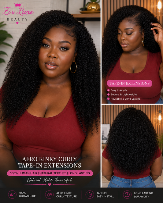 Afro Kinky Curly Tape-In Extensions
