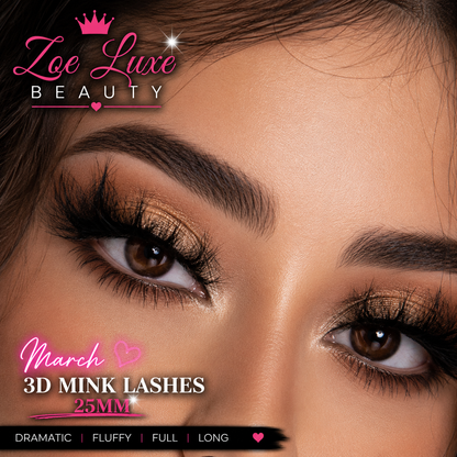 March 3D Mink Lashes 25mm