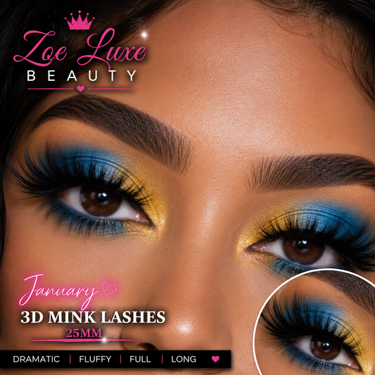 January 3D Mink Lashes 25mm