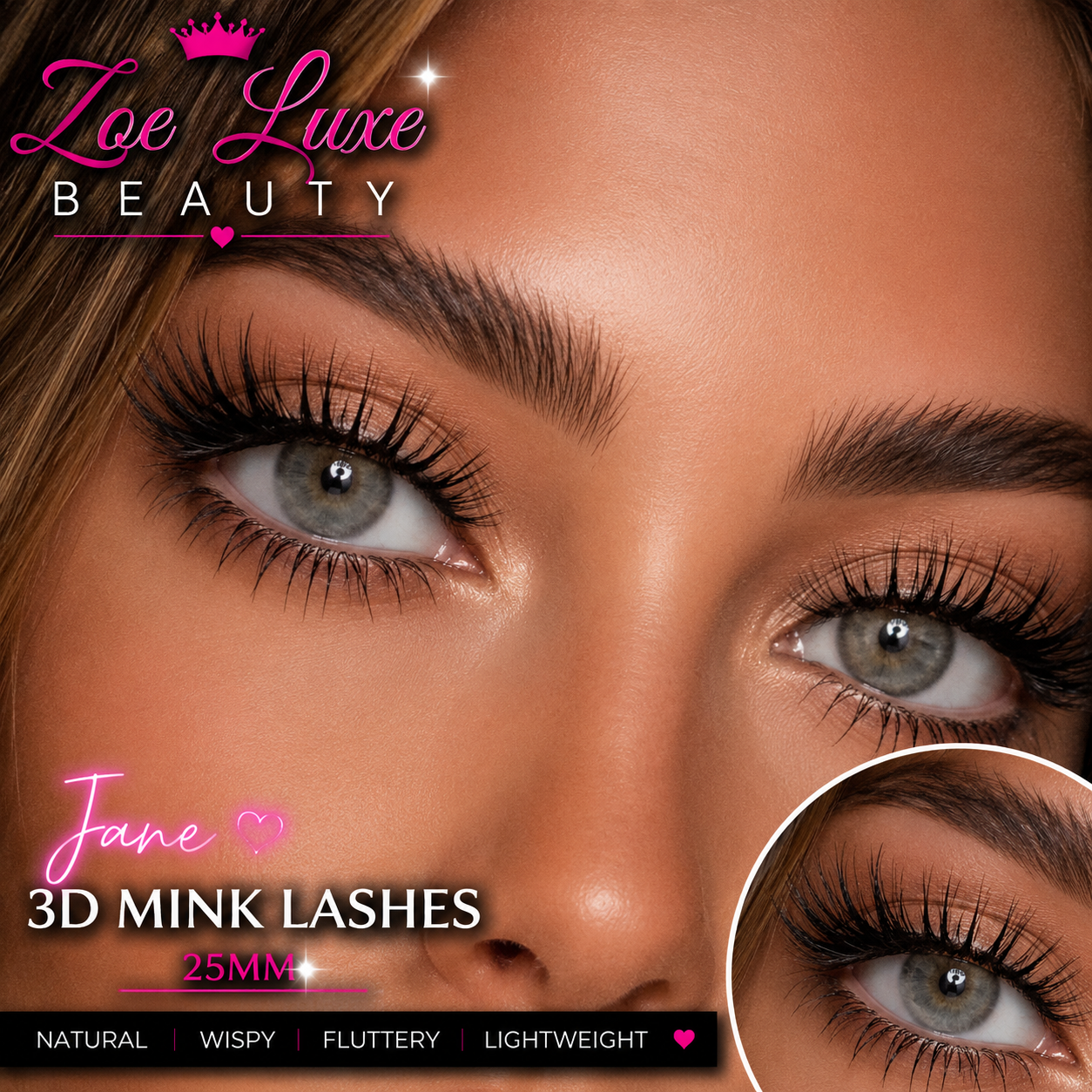 Jane 3D Mink Lashes