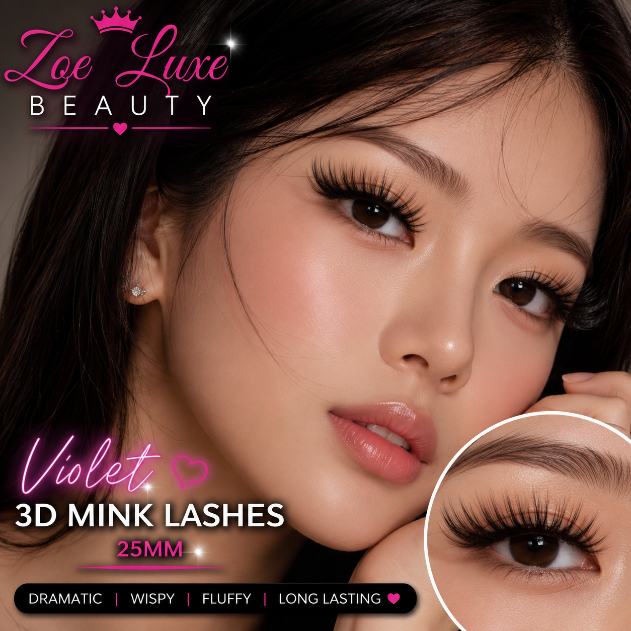 Violet 3D Mink Lashes