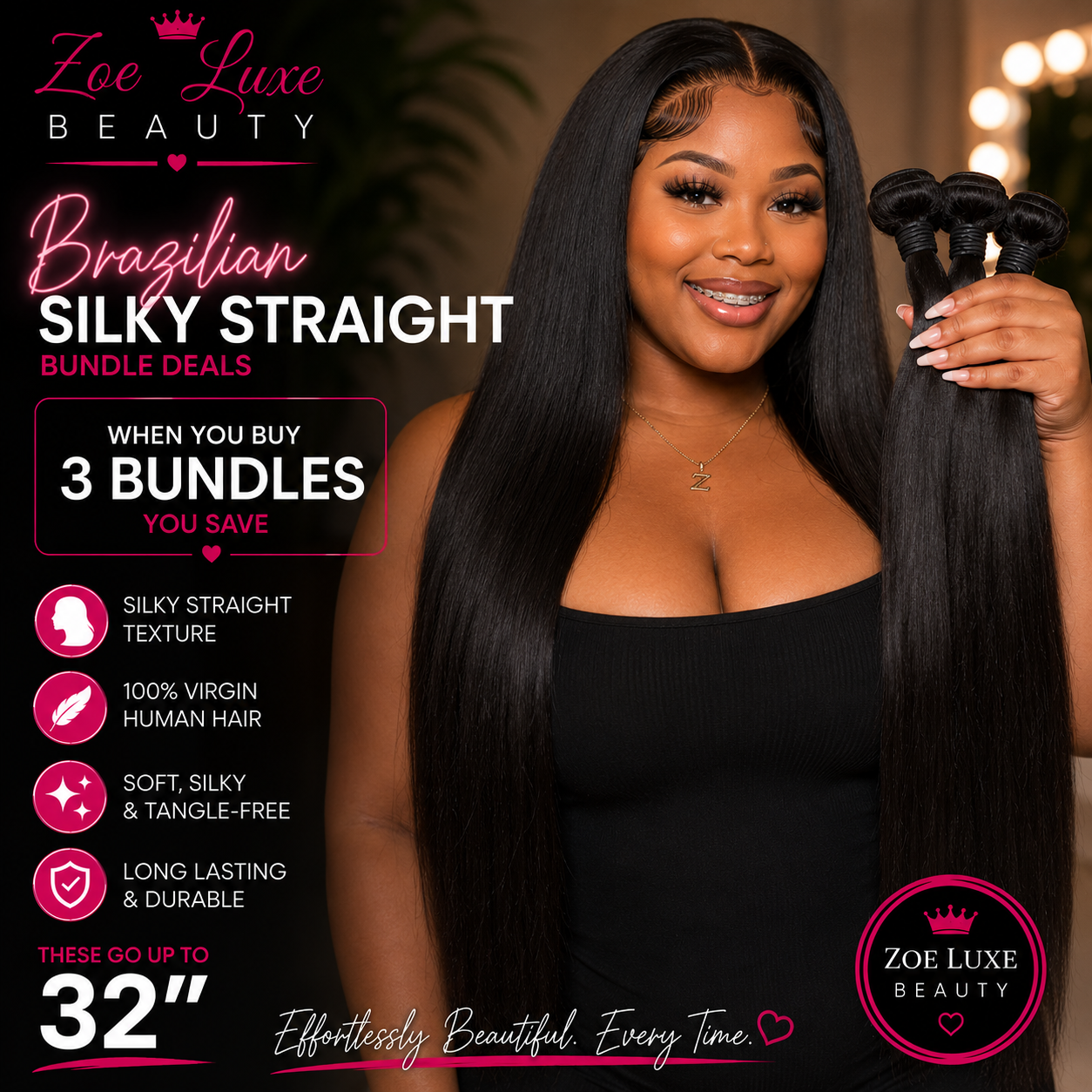 Brazilian Silky Straight Bundle Deals