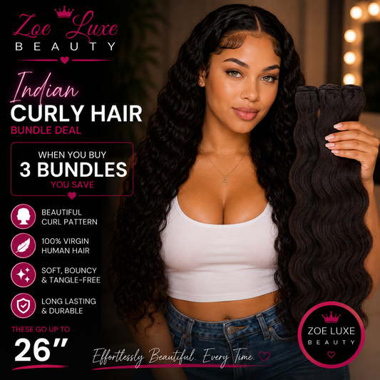Indian Curly Hair Bundle Deal