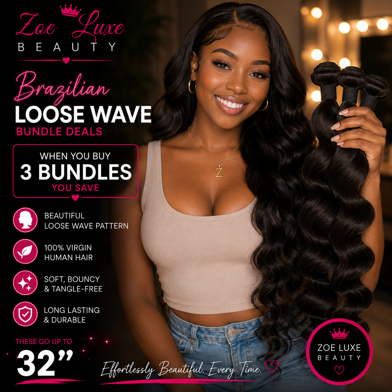 Brazilian Loose Wave Bundle Deals