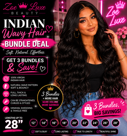 Indian Wavy Hair Bundle Deal