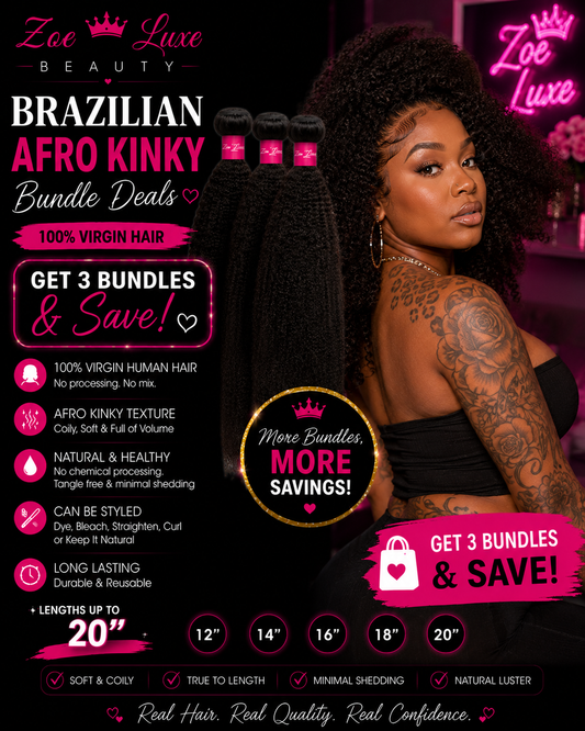 Brazilian Afro Kinky Bundle Deals