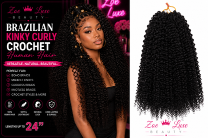 Brazilian Kinky Curly Crochet Hair