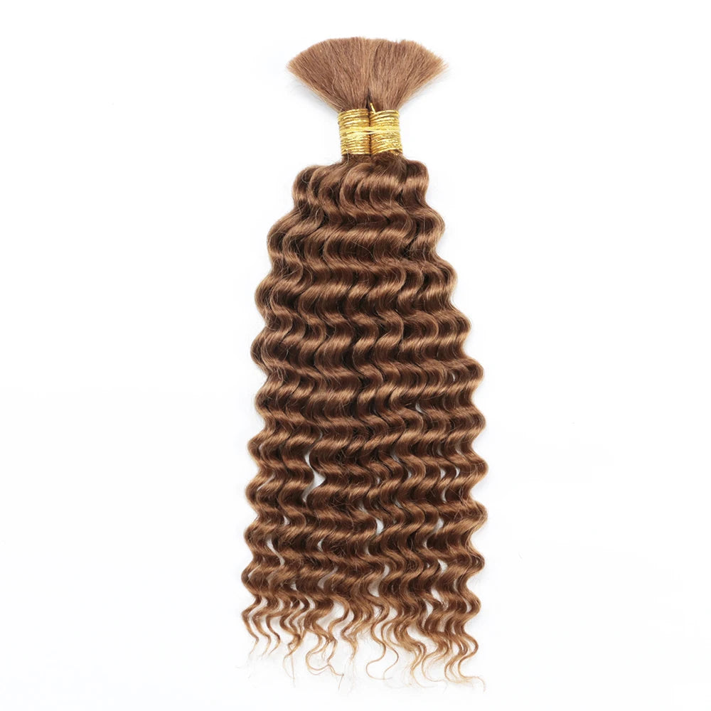 Brazilian Deep Wave Bulk Human Braiding Hair