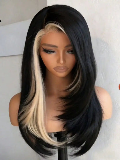 Glueless Highlight HD Transparent Lace Front Wig