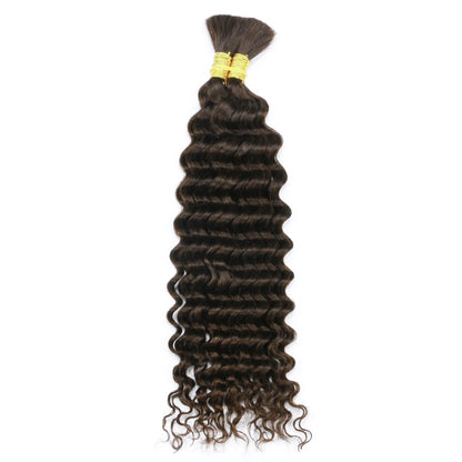 Brazilian Deep Wave Bulk Human Braiding Hair