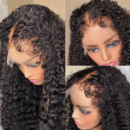 Kinky Curly Bob with 4C Hairline