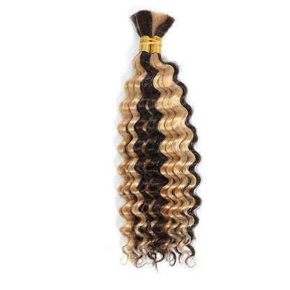 Brazilian Deep Wave Bulk Human Braiding Hair