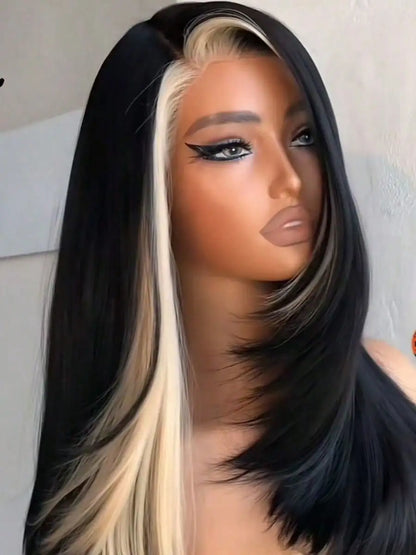 Glueless Highlight HD Transparent Lace Front Wig