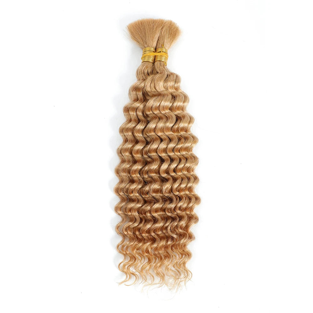 Brazilian Deep Wave Bulk Human Braiding Hair