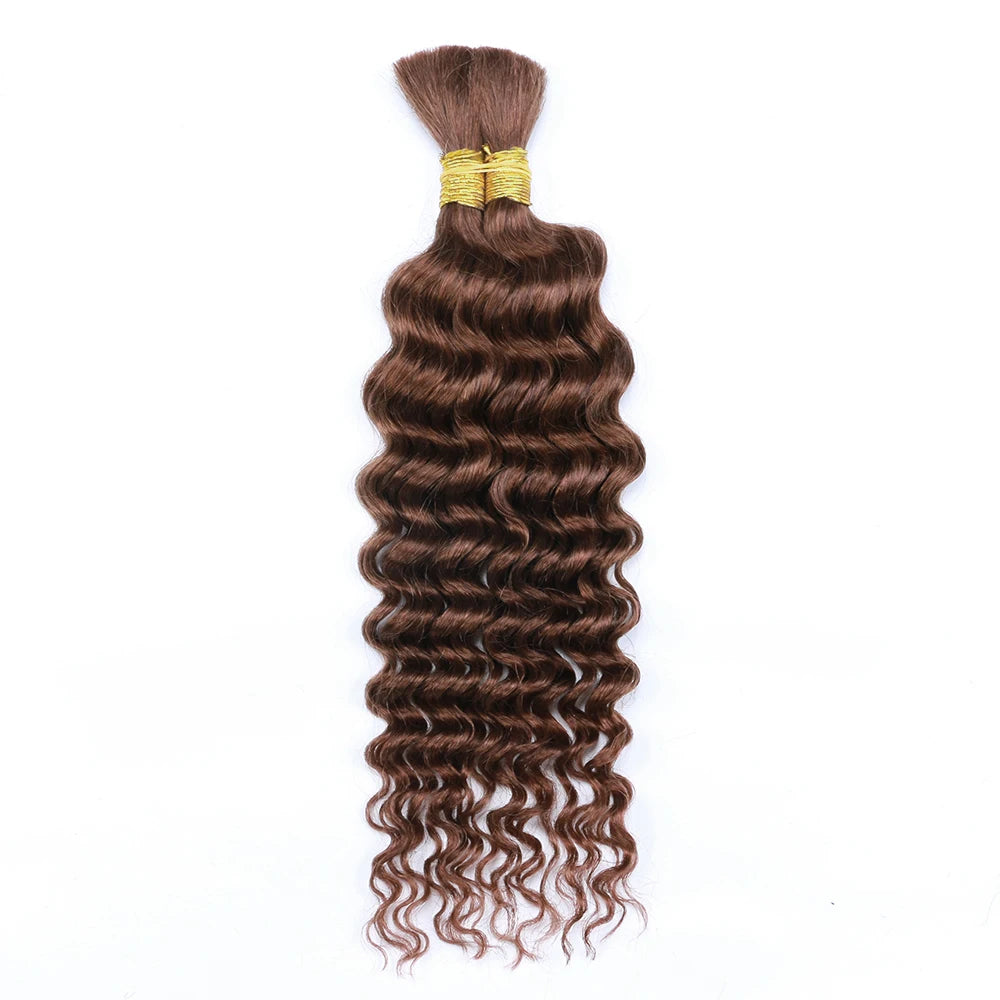 Brazilian Deep Wave Bulk Human Braiding Hair