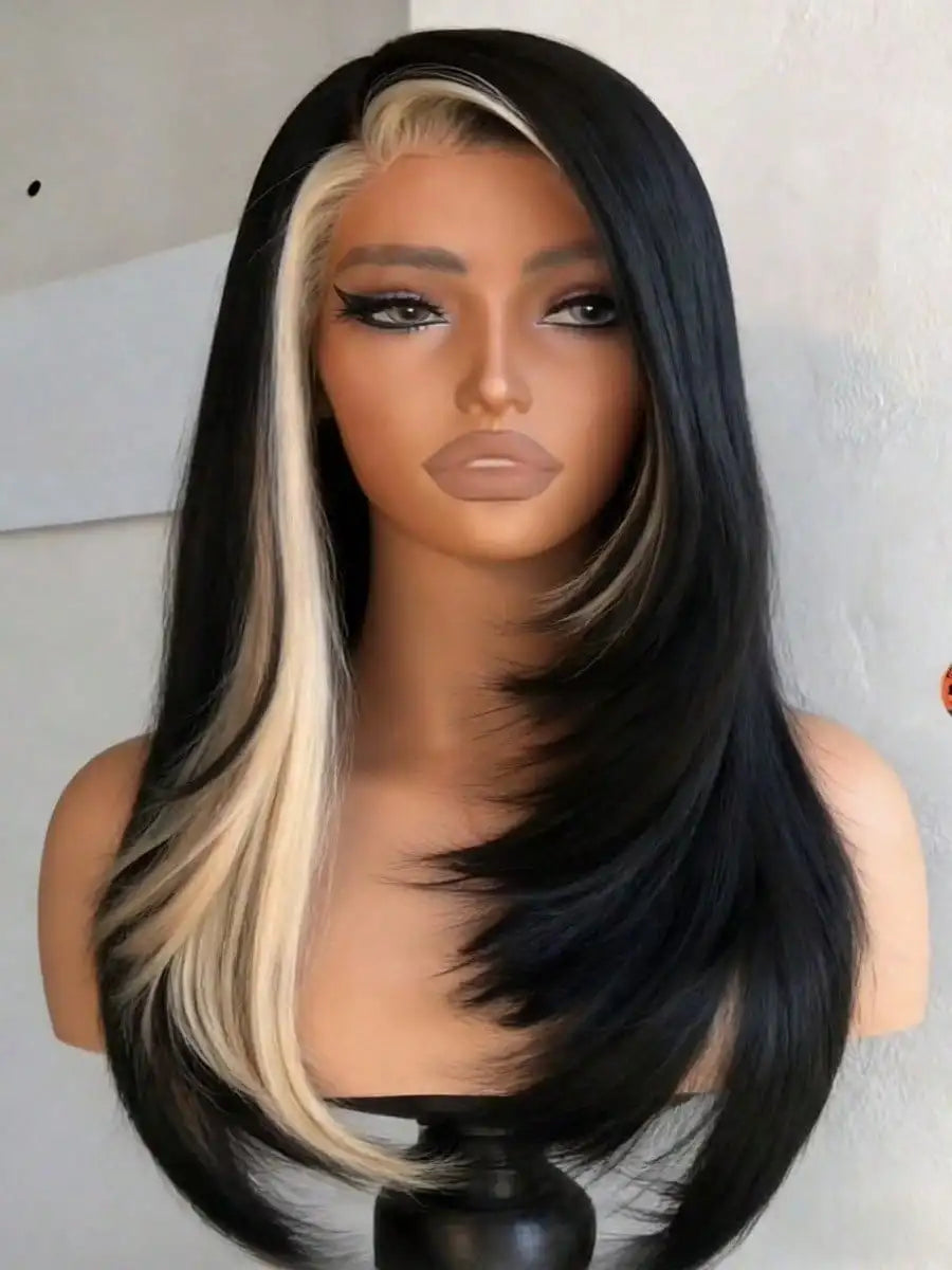 Glueless Highlight HD Transparent Lace Front Wig