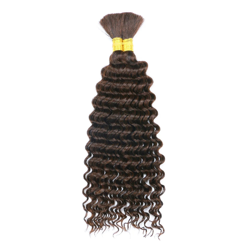 Brazilian Deep Wave Bulk Human Braiding Hair