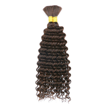 Brazilian Deep Wave Bulk Human Braiding Hair