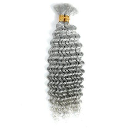 Brazilian Deep Wave Bulk Human Braiding Hair