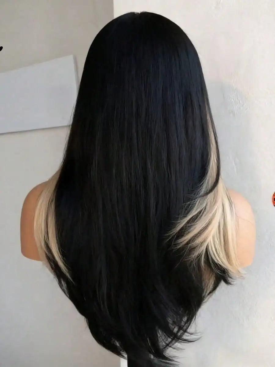 Glueless Highlight HD Transparent Lace Front Wig